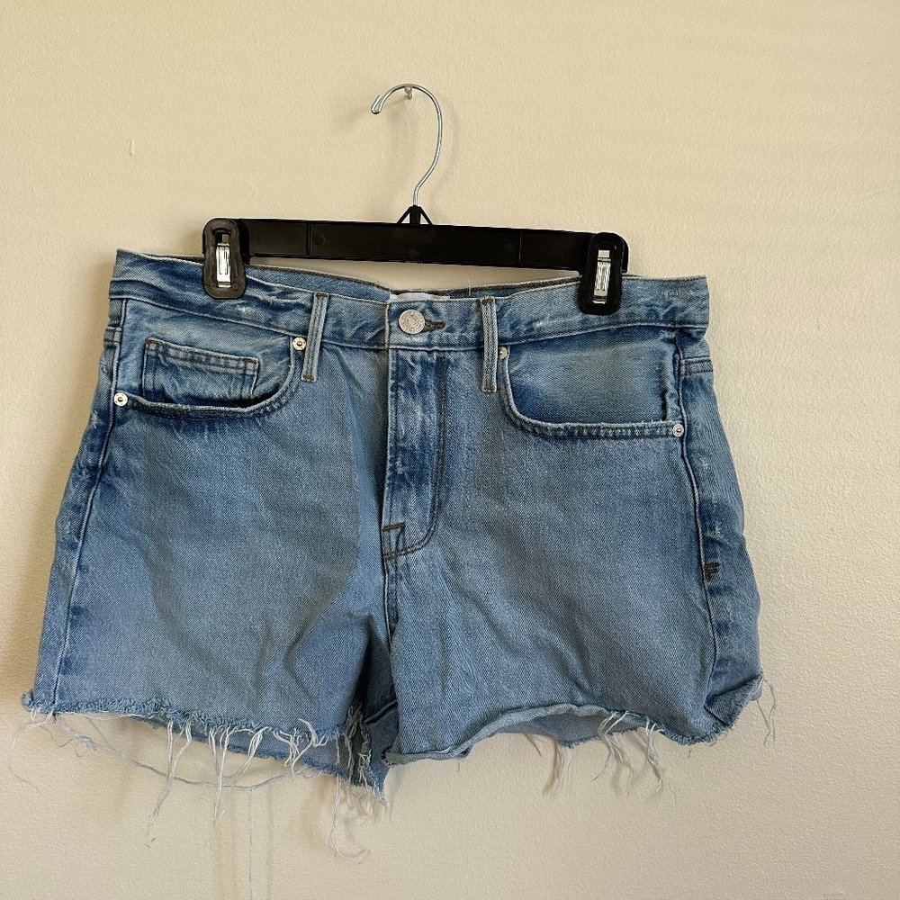 Frame Light Wash Jean Shorts | Size 29